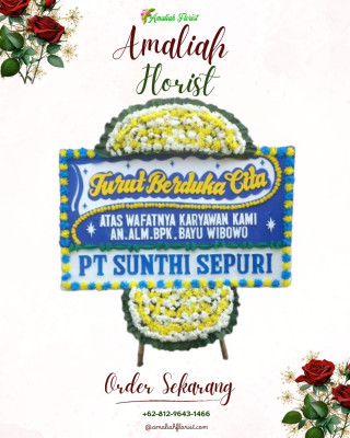 Papan Bunga Duka di Merigi Sakti
