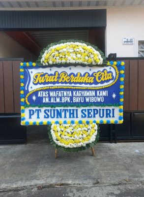 Papan Bunga Duka di Merigi Sakti